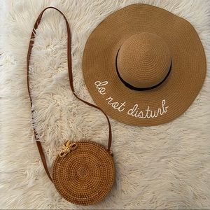 Straw bag & hat